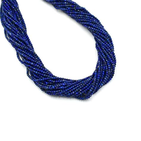 Lapis Lazuli Str Lot Laser Faceted Rondelle Loose Gemstone Beads For