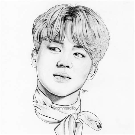 Jimin Drawing Picture - Drawing Skill