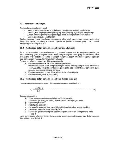 Pd T Perencanaan Perkerasan Jalan Beton Semen Pdf