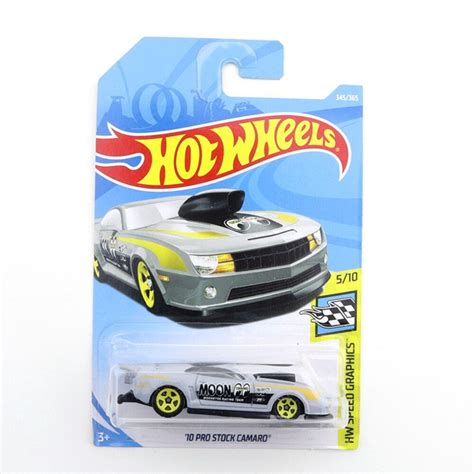 Машинка базовая Hot Wheels 10 Pro Stock Camaro moon серый купить с доставкой по выгодным ценам