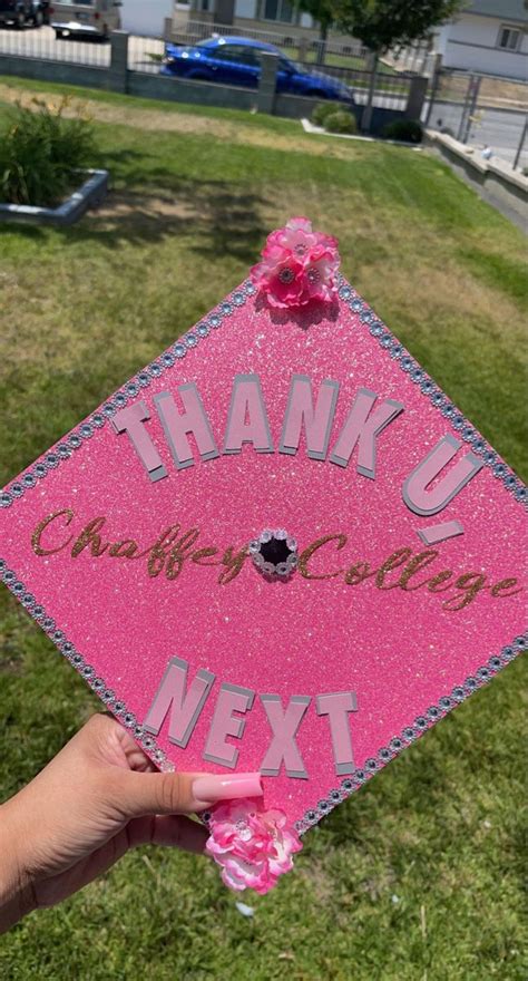 Pink Graduation Cap in 2023 | Diy graduation cap, Rhinestone graduation ...