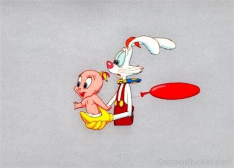 Baby Herman And Roger Rabbit Holding Their Hands