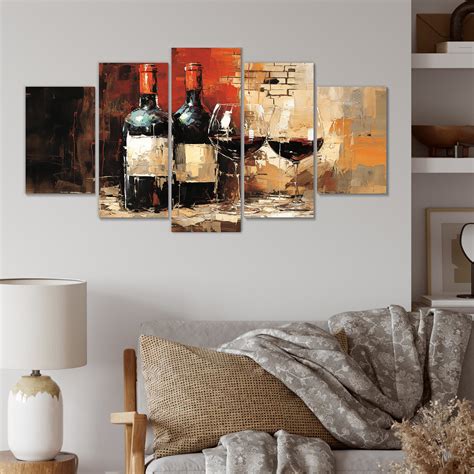 Lark Manor™ 'Midnight Blue Sommeliers Red Wine - Wine Multipanel Wall