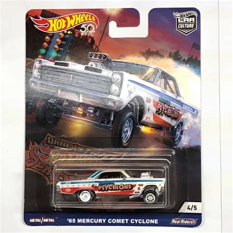 Hot Wheels Premium Drag Strip Demon 65 Mercury Comet Cyclone Blanco Envío gratis