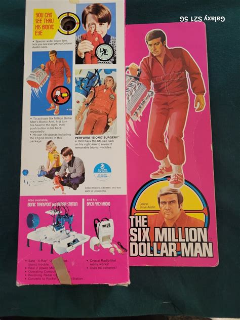 1976 Kenner Six Million Dollar Man Bionic Man With Engine Block