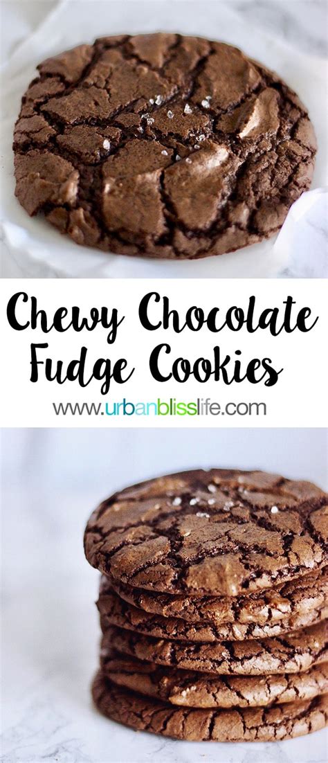 Chewy Chocolate Fudge Cookies Recipe Urban Bliss Life