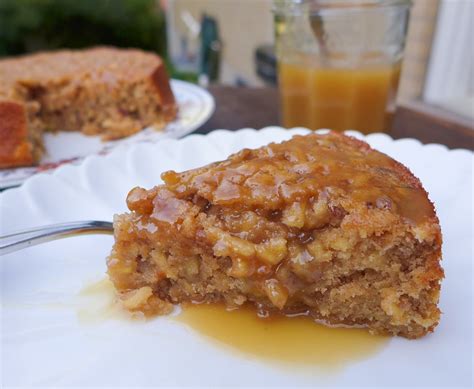 Dimples And Delights Apple Pudding Cake With Toffee Sauce