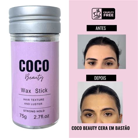 Cera em Bastão para Cabelo Modeladora Anti frizz Vegano Cruelty free