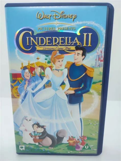 Walt Disney Cinderella Dreams Come True On Vhs Video Cassette Tape