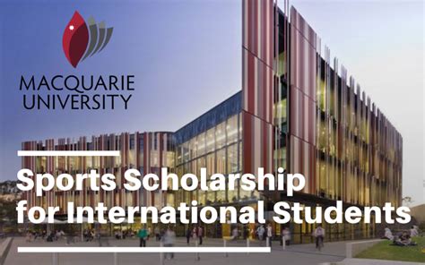 Sports Scholarship For International Students At Macquarie University