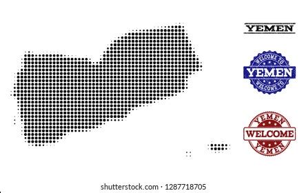 Welcome Collage Halftone Map Pico Island Stock Vector Royalty Free