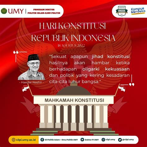 Hari Konstitusi Republik Indonesia 2022, Ini Sejarah Peringatannya ...