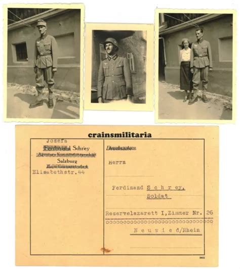 3X ORIG FOTO Portrait Gebirgsjäger Geb Pi Btl 82 Brief Lazarett