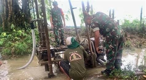 Progres Pengeboran Sumur TNI AD Manunggal Air Lokasi Kedua Di Desa