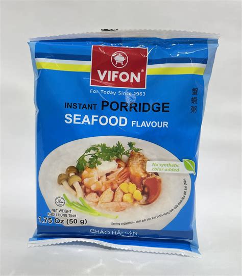 Vifon Instant Porridge Seafood Flavour Individual 1 75oz Asian Amigo