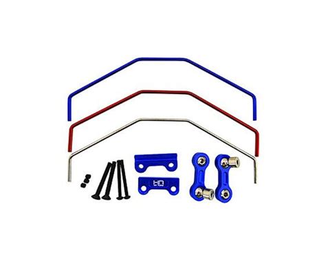 Hot Racing Traxxas X Maxx Aluminum Front Rear Sway Bar Set Blue