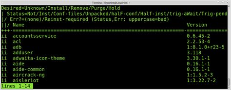 Linux How To Check Packages Installed