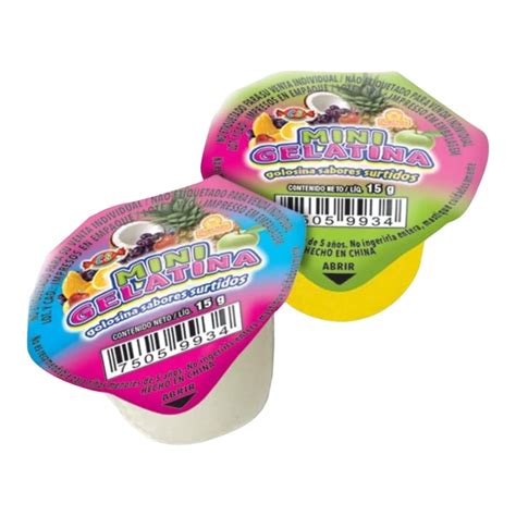 Las Delicias Mini Gelatina Vitrolero Con 100 Piezas Caja Con 6