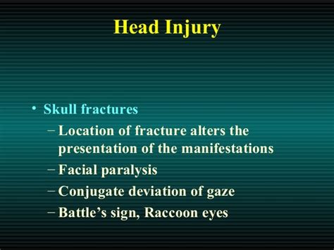 Head Injury Types Clinical Manifestations Diagnosis And Management