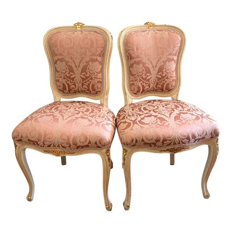 French Provincial Chairs - A Pair | Chairish