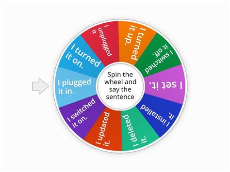 Tech Phrasal Verbs Spin The Wheel