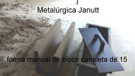 Faça você mesmo seus blocos de concreto forma manual de bloco canaleta