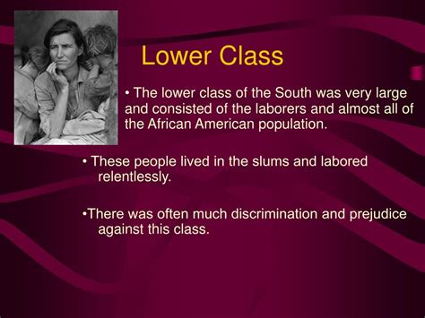 Ppt Southern Class Structure In The 1930s Powerpoint Presentation