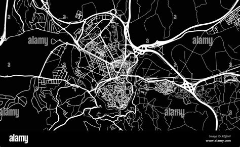 Vector Urbano Mapa De La Ciudad De Toledo Espa A Imagen Vector De