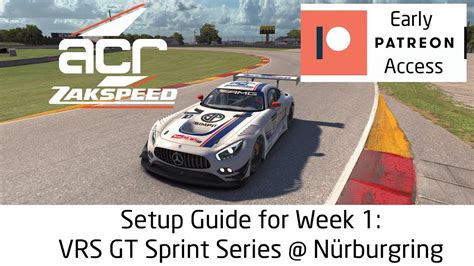 Iracing Setup Guide Mercedes Gt3 Around Nürburgring 18s4 W1 Vrs Gt