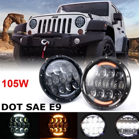 For Jeep Wrangler Jk 07 18 Led Tail Lightsand7 H4 Led Headlightsandfog Light Combo Ebay