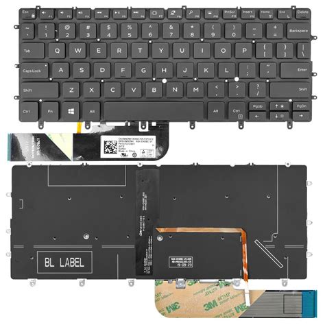 Dell Xps 13 9380 9370 9305 7390 Laptop Keyboard Black Laptop Solutions