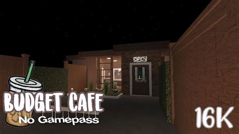 Budget Cafe No Gamepass Bloxburg Builds Youtube