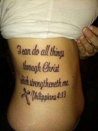 Gallery For Philippians Bible Verse Tattoo On Ribs