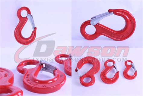 G Grade Eye Sling Hook With Cast Latch For Chain Slings Forged