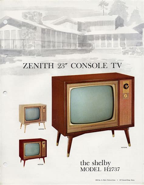 An Advertisement For A Television Set With Two Different Types Of Tvs