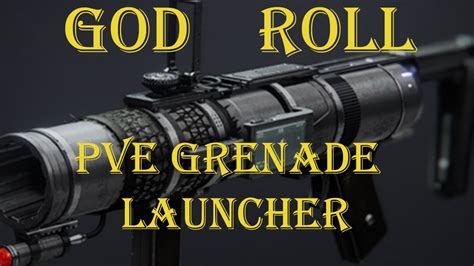 Destiny Deafening Whisper God Roll Pve Grenade Launcher New Season