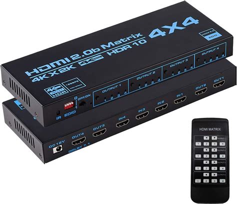 Buy Enbuer Hdmi Matrix Switch 4x4 4k Hdmi Matrix Switcher Splitter 4