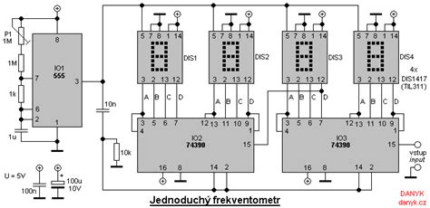 Jednoduchý frekventometr měřič frekvence