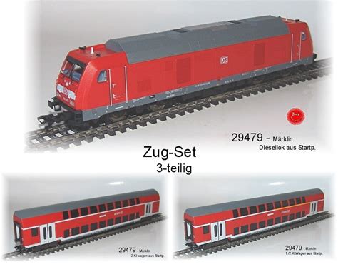 Aus Märklin 29479 Zugset mit Diesellok BR 245 2 Doppelstockwagen