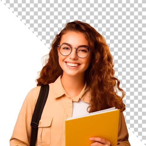 Retrato De Estudio De Psd De Una Joven Estudiante Adolescente Archivo