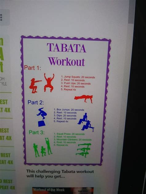 Tabata Full Body Tabata Tabata Workouts Squat Press