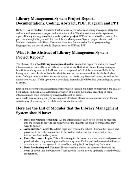 Library Management System Project Report Library Management System Project Report