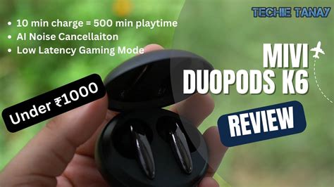 Mivi Duopods K Tws Unboxing Reviewlow Latency Gaming Mode And