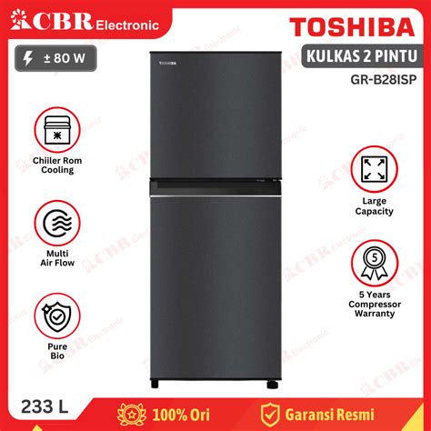 Jual Kulkas Toshiba Pintu Gr B Isp L Shopee Indonesia