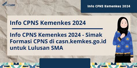 Info CPNS Kemenkes 2024 Simak Formasi CPNS Di Casn