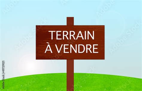 panneau terrain à vendre Illustration Stock Adobe Stock