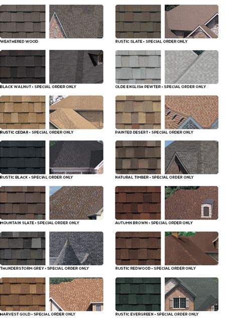 Tamko Roof Shingles Color Chart