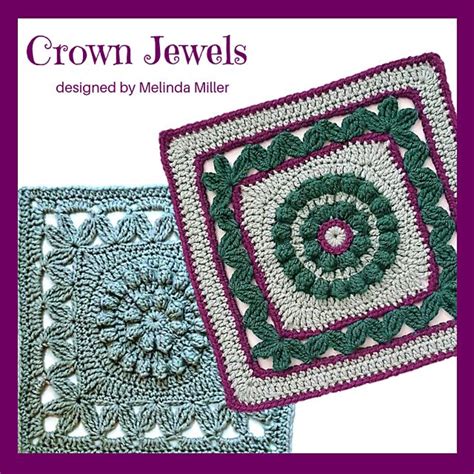 Crown Jewels Afghan Square Pattern By Melinda Miller Crochet Square