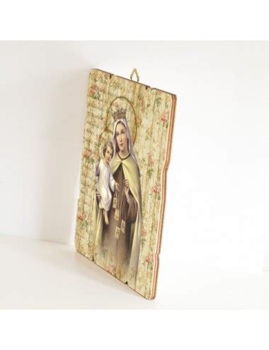 Quadro In Legno Sagomato Stile Vintage Della Madonna Di Fatima