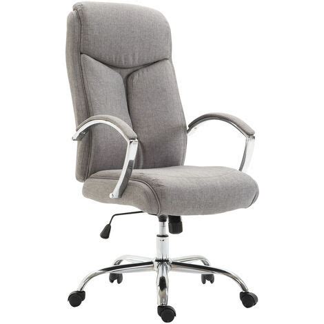 Silla De Oficina XL Vaud En Tela Gris